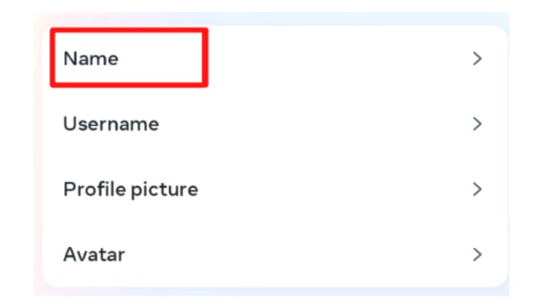 Facebook改名字